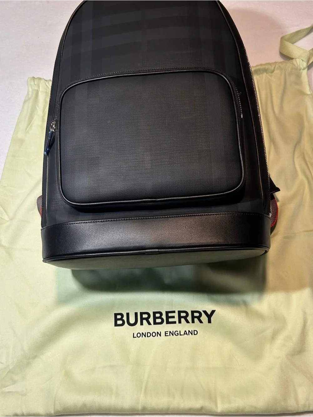 Burberry Rocco Charcoal London Check Backpack - NWT (New With Tags)